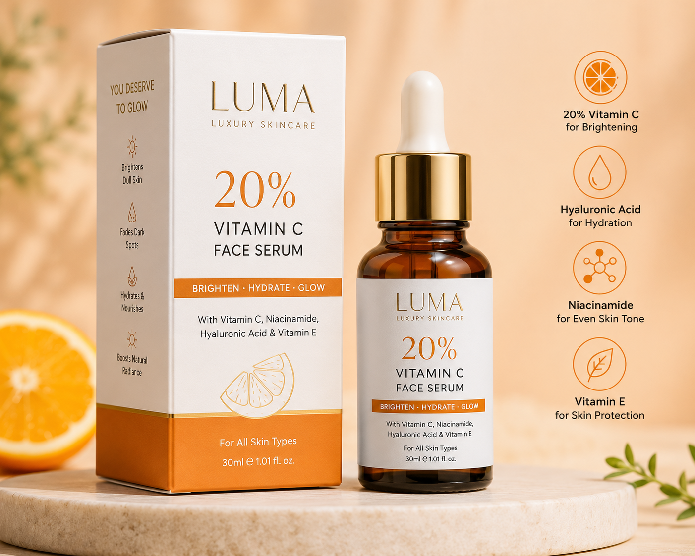 Luma Vitamin C 20% Face Serum